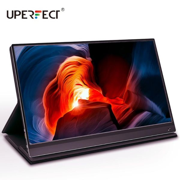 

uperfect battery thin 15.6 portable monitor 1080 ips screen usb type c hdmi display for pc lapps4 switch xbox gaming monitor