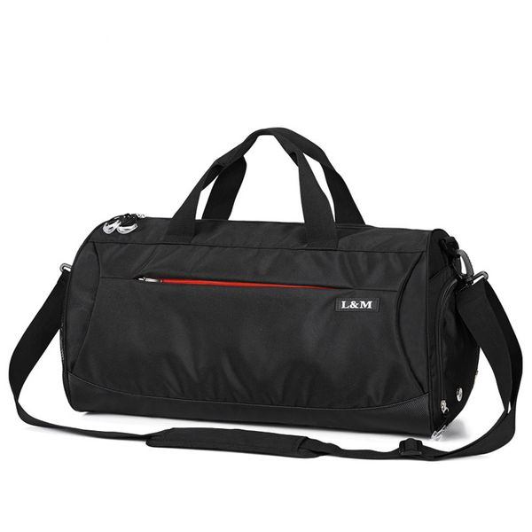 

waterproof nylon sport gym bag women yoga handbag fitness for men shoulder training camping travel sac de sport 50x25x26 cm