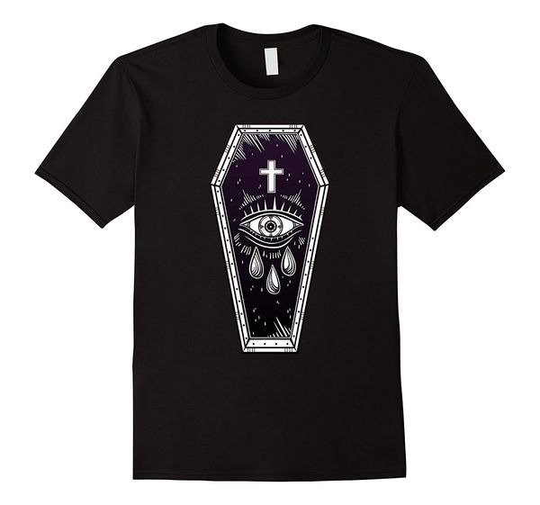 

2019 fashion coffin flash tattoo tshirt - pop art spooky tee - stay weird tee shirt