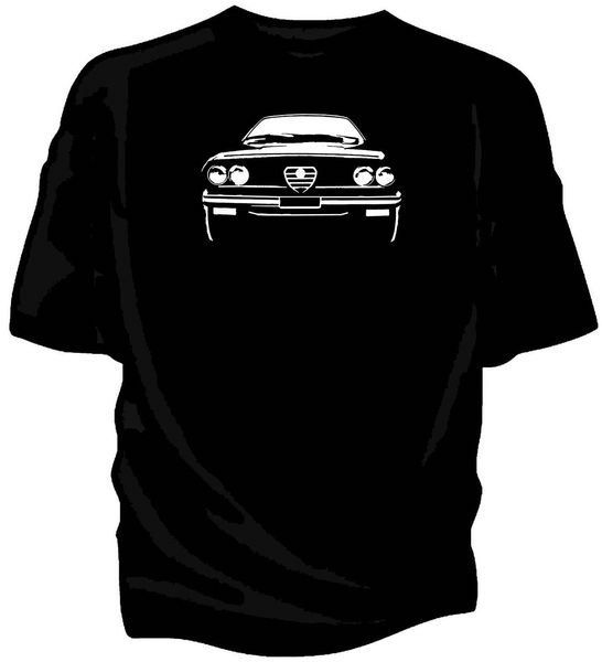 

new summer style printed cotton o neck tee shirt italian classic car fans gtv6 - original artwork sketch funny cotton tee