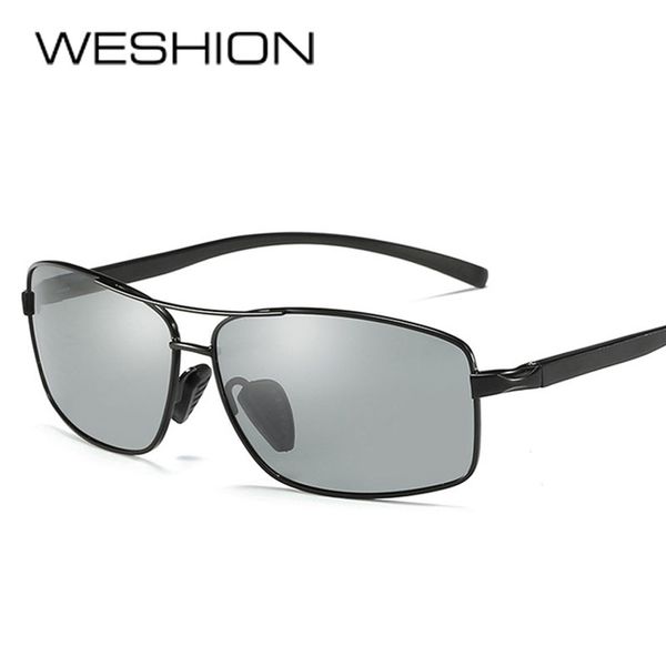 

weshion 2020 pchromic sunglasses men polarized driving goggles vintage sun glasses feminino with sport cases, White;black