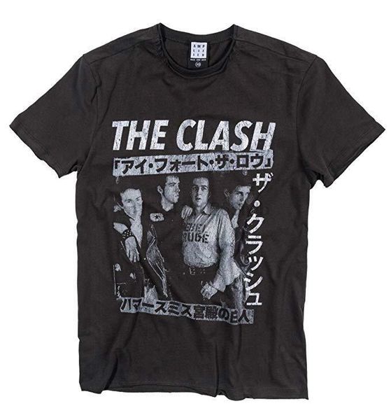 

усиленный clash tour poster - мужчины charcoal t-shirt