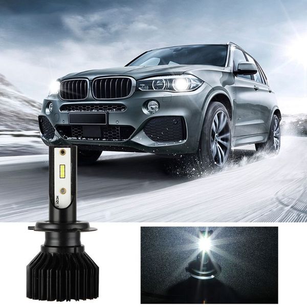 

1pair car headlights led h4 h7 h11 lights bulbs csp chip 8000lm dc9-30v ev13 waterproof auto fog lamp