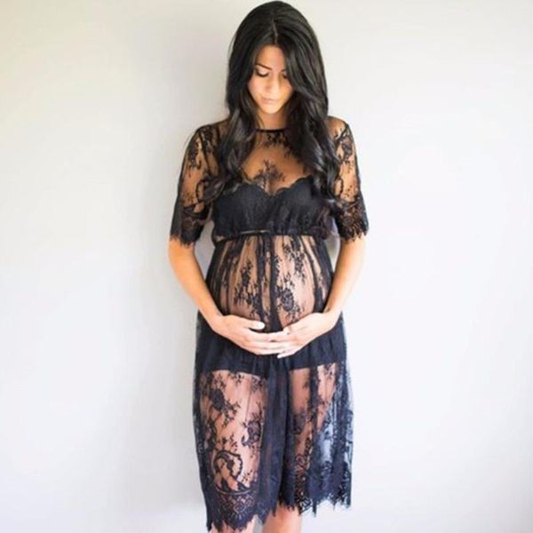 

материнство фотография реквизит lace see through материнство платье fancy студия одежда беременность фото реквизит груза падения, White