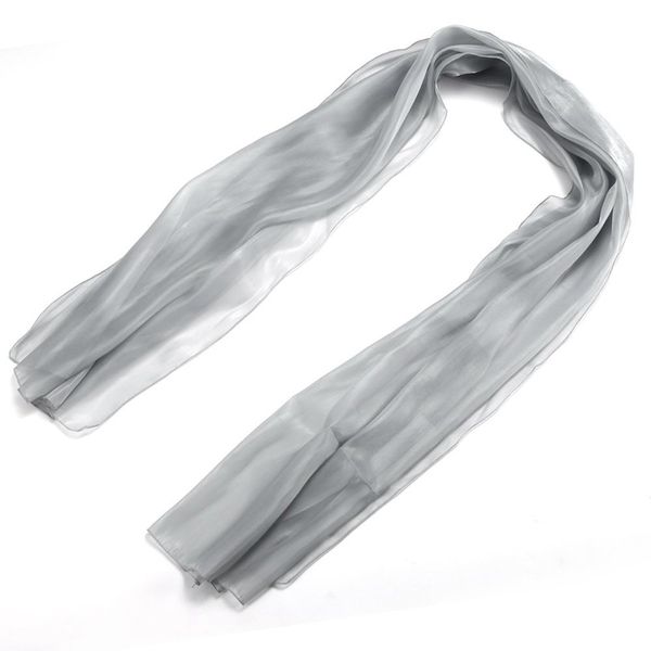 

scarf silk woman shawl long silk scarf for evening wedding grey, Blue;gray