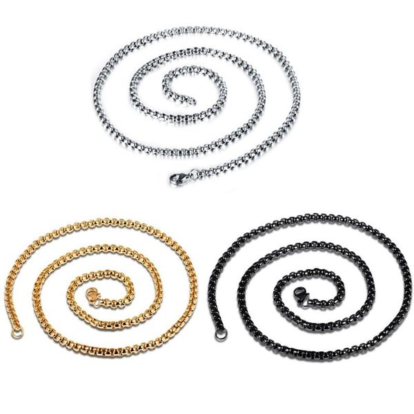 

punk stainless steel link chain necklace for men jewelry gift, Silver