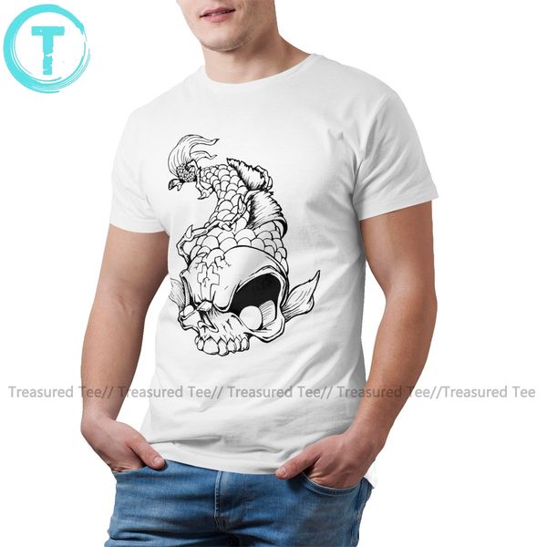 

pembroke welsh corgi dogs t shirt cool oriental japanese dead koi fish carp t-shirt mens 100 percent cotton tee shirt tshirt