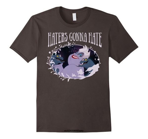 

men funny t shirt women cool tshirt little mermaid ursula haters gonna hate t-shirt c1