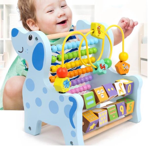 

montessori wooden mathematics toys multi-functional abacus toys early learning teaching aids children's educational toys