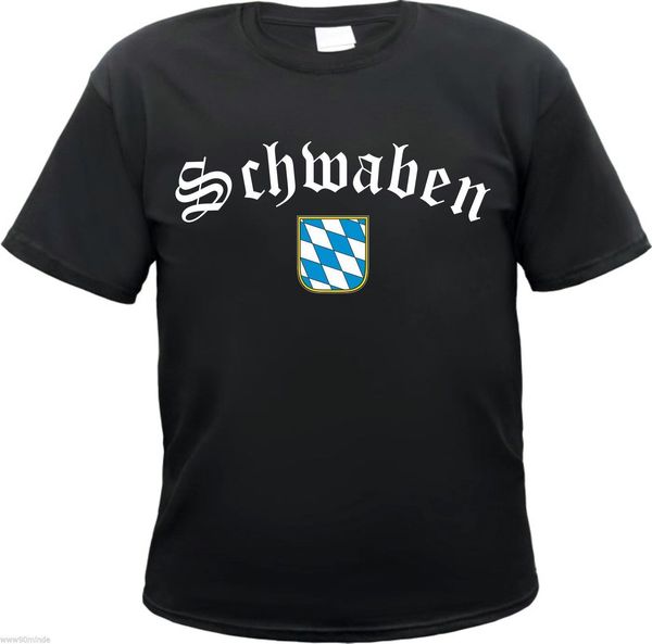 

swabia t-shirt - old german with bavaria coat of arms - size s to 3xl - black