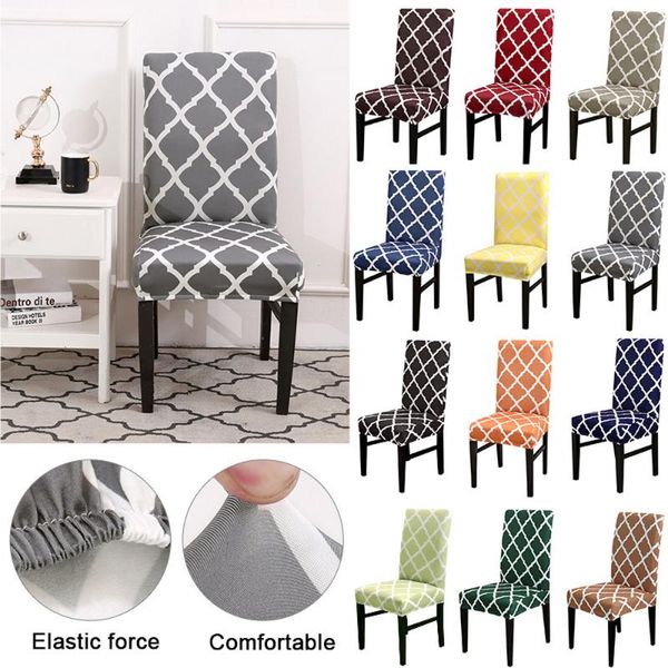 

chair covers 1/2/4/6pcs stretch seat printed cover spandex slipcovers for dining room wedding banquet el