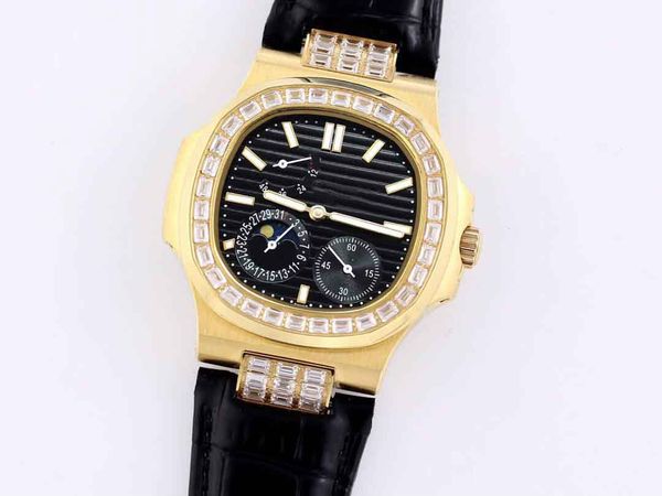 

orologio di lusso high-quality men's watch, montre de luxe 40mm case, low-key luxury, belt with butterfly buckle,custom sizes are accep, Slivery;brown
