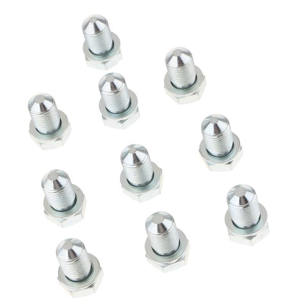 

10pcs m14*1.5 auto car magnetic oil pan drain plug bolt gasket fits audi vw