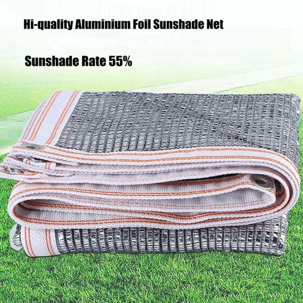 

tents and shelters 55% sun shade rate silvery aluminum foil sunshade net outdoor reflective shelter balcony plants cover protection