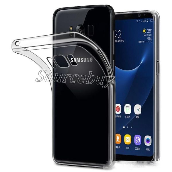

clear phone case for samsung s8 transparent tpu gel soft back case cover for samsung galaxy s8 plus good quality 0.8mm cases