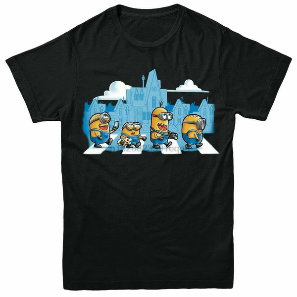 

abbey road minions t-shirt despicable me action adventure kids tee cotton tee shirt new fashion cotton