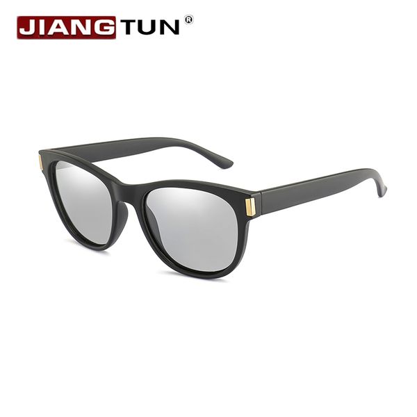 

sunglasses jiangtun brand driving pochromic polarized chameleon discoloration sun glasses for women men, White;black