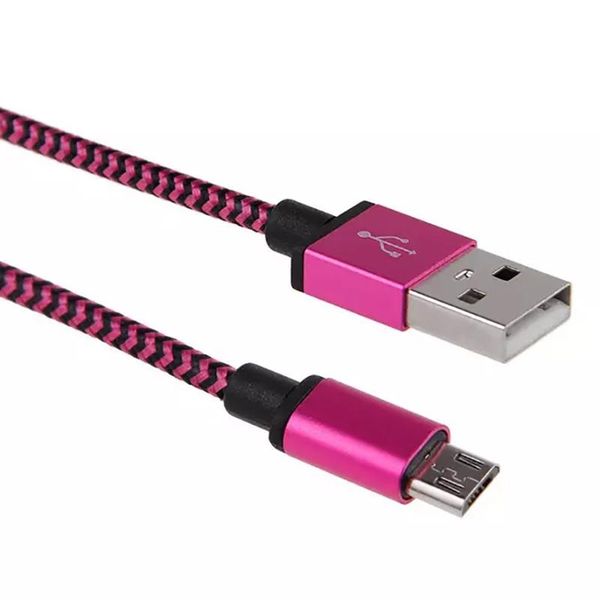 

micro usb type c usb 2.0 nylon braided data cable various colors for android smart mobile phone quick charger 3ft 6ft 10ft