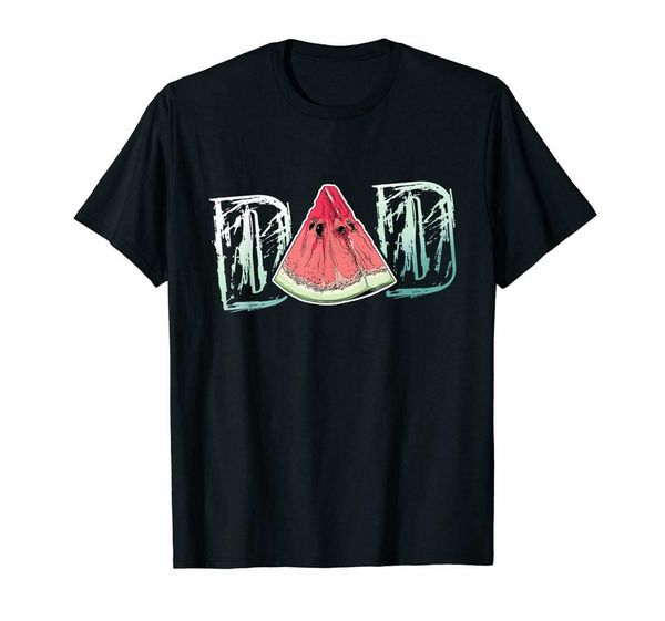 

dad watermelon fruit cool summer black t-shirt gift for father's day s-3xl cool tee shirt