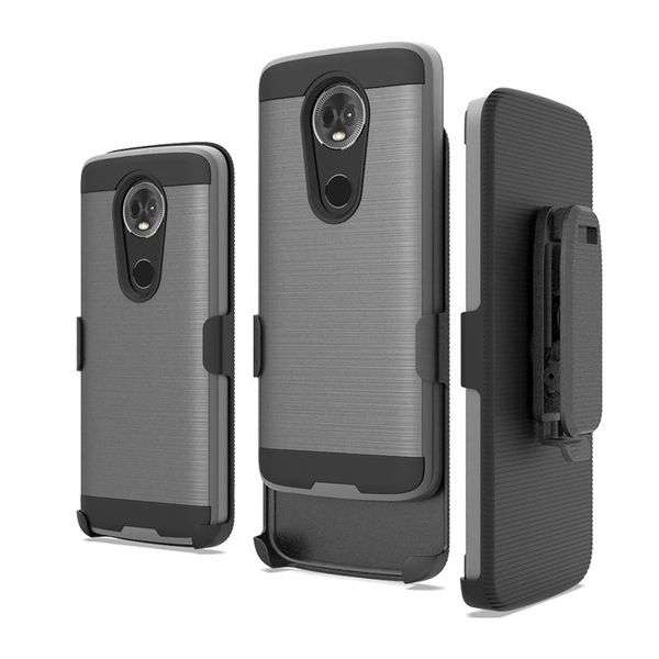 

armor brushed phone cases for lg k30 stylo 4 aristo 2 tpu pc 3 in 1 with clip phone cases oppbag 300pcs at least