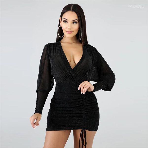 

skinny women club dresses women perspective dress long sleeve ladies black dresses fashion v neck, Black;gray