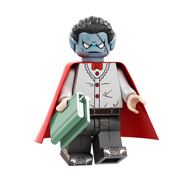 

8pcs lot mini action figure joker clown monster vampire pumpkin witch zombie building blocks halloween gift toy for kid children lou