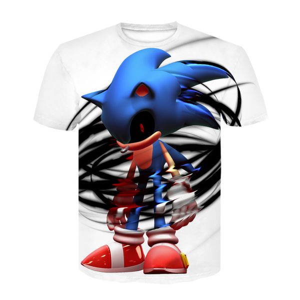 

sonic the hedgehog 3d boys summer cute girls mario boys clothing mens anime 3d print shirts horror oversized hippie men clothing