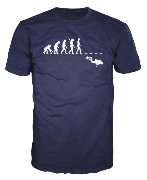 

2019 100% cotton scuba diver evolution funny dive t-shirt