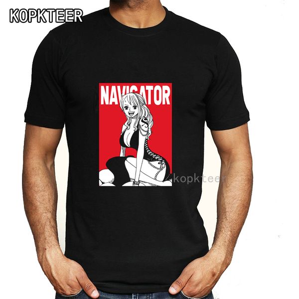 

2020 new one piece nami the navigator boy t-shirt usopp the sniper one piece anime men t-shirt men/women streetwear tshirt