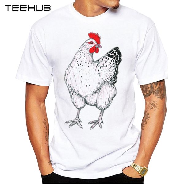 

2019 teehub мужская мода chicken печатается с коротким рукавом футболка hipster o-образным вырезом дизайн tops охладить desgin tee