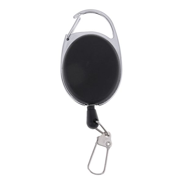 

id cards/key retractable clip keychain key ring pull reel keychain -black
