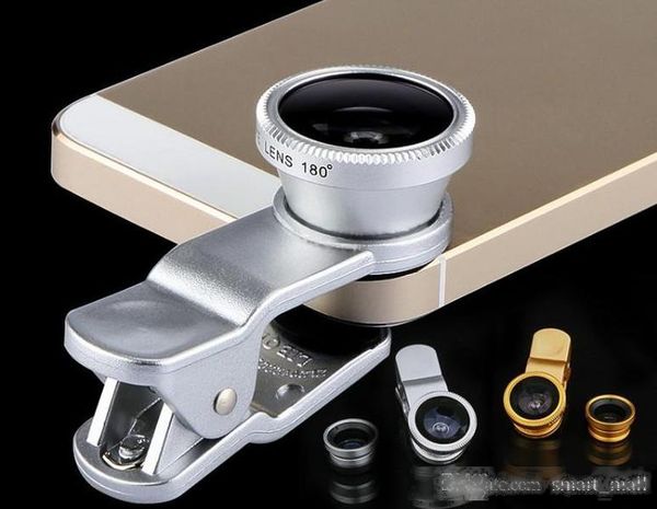 

3 in 1 universal clip fish eye wide angle macro phone fisheye glass camera lens for iphone samsung price llfa