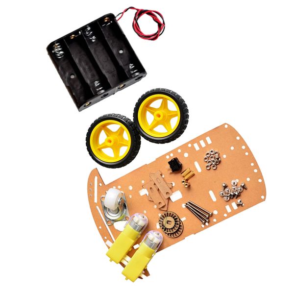 

2wd diy motor smart robot car chassis kit speed encoder battery for