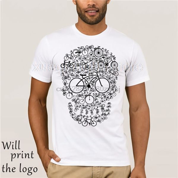 

bicicletta del cranio viso mens divertente t-shirt ciclista ciclo dh mtb racer nuovo t camicette divertente