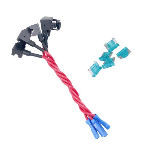 

5шт mini tap add-а-цепи автомобиля acn низкопрофильный лезвия стиль 15a держатель предохранителя