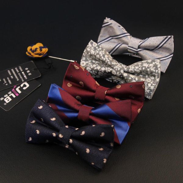 

new floral striped mens bow tie wedding bowtie noeud papillon men women polyester pajaritas cravat bowties female male neckwear, Blue;purple