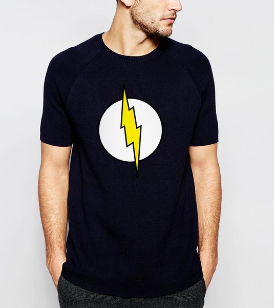 

the big bang theory sheldon cooper the flash t-shirt 2019 summer new men short sleeve tees 100% cotton t shirts