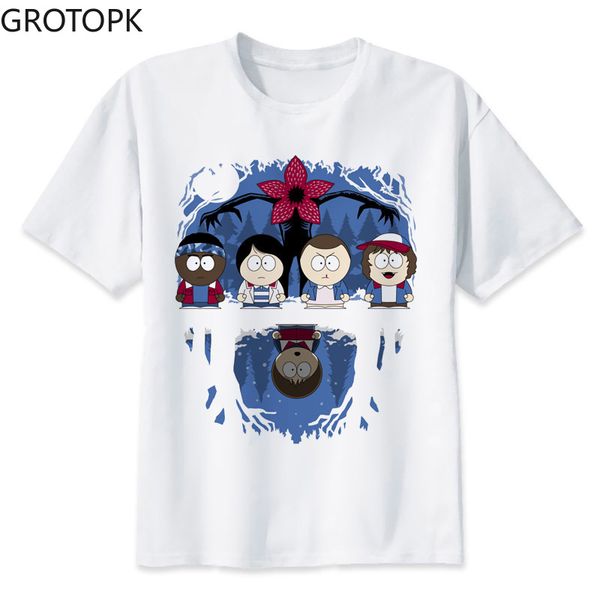 

stranger things t shirt 2020 anime t-shirt men o-neck mens tee shirts high qualty men shirt summer men tshirt funny t shirts