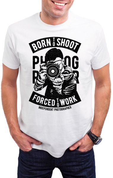 

2019 горячих продажи 100% хлопок born shoot камеры люди рубашка фото подарки tee рубашка