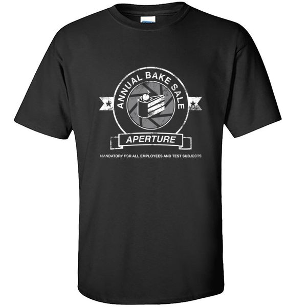 

aperture bake sale logo o neck t shirt autumn tees short sleeve funky pure cotton normal t-shirts birthday men's clothing