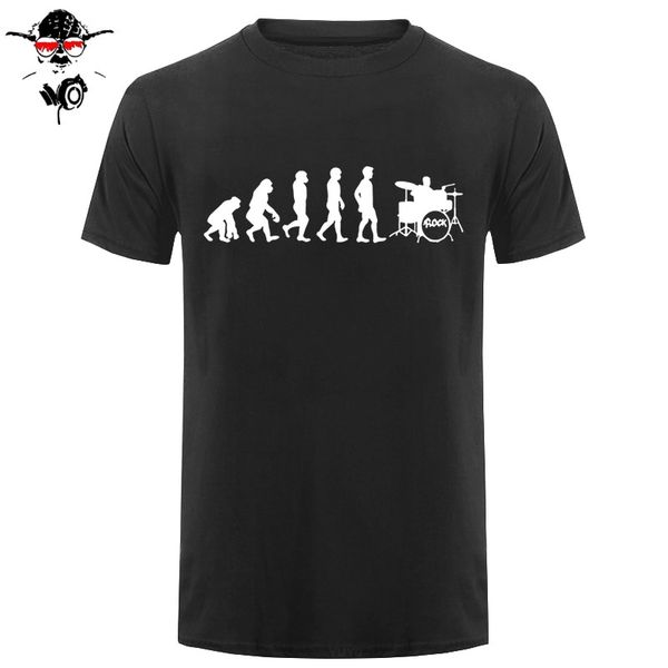 

new evolution ударник evolution t shirt рок ролл рубашка летняя мода с коротким рукавом drum футболка мужчины