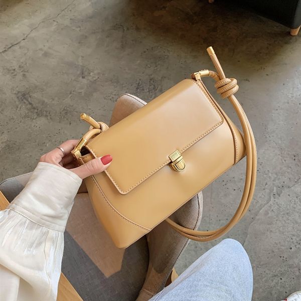 

women's bag 2020 spring and summer new flap medium length women's shoulder bag