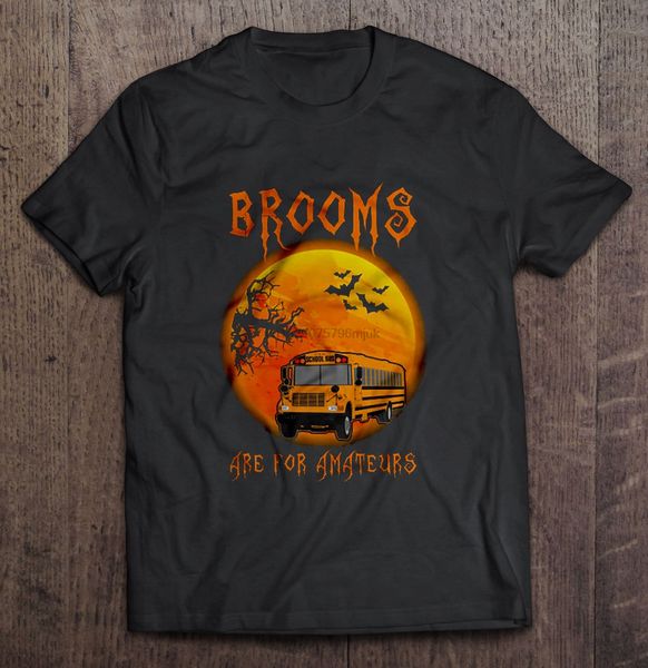 

men t shirt brooms are for amateurs -bus driver version2 women t-shirt