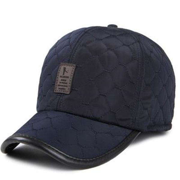 

voron new warm winter baseball cap men ear protection gorro hats brand snapbak solid bone baseball cap men winter warm for, Blue;gray
