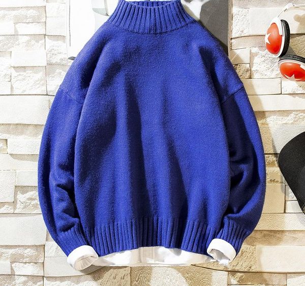 

2019 new autumn winter cashmere sweater men long sleeve turtleneck soft and warm pullover men fashion keep warm pull homme003, White;black