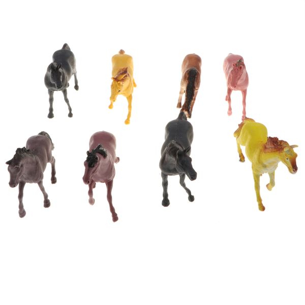 

lot 8 пластиковые зоопарка животные моделирование лошадь модель цифры малышей игрушки подарок