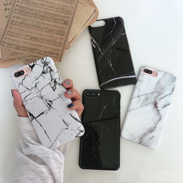 

10pcs marble pattern hard pc phone case back case cover for iphone xr xs max 8 7 6