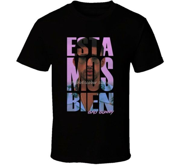 

estamos bien bad bunny reggaeton spanish trap regueton t shirt birthday gift tee shirt male brand tshirt summer