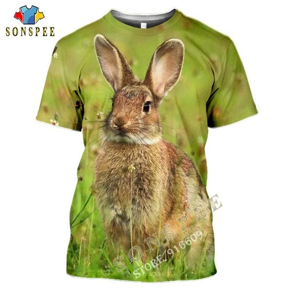 

hunting animal hare cute rabbit summer anime 3d print shirts plus size plus size kawaii men clothing
