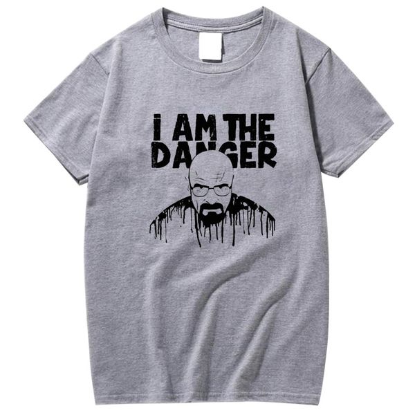 

xin yi men t-shirt100% хлопка случайные короткий рукав гейзенберга печати о-шее трикотажные удобные ткани ломая плохо футболки мужчин